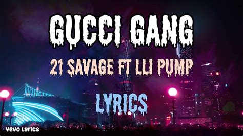 gucci gang lyrics audio